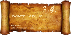 Harmath Gizella névjegykártya