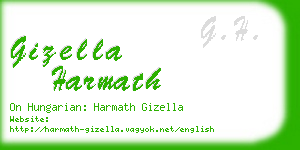 gizella harmath business card